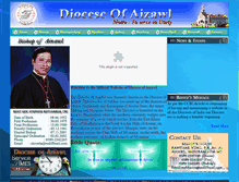 Tablet Screenshot of aizawldiocese.org